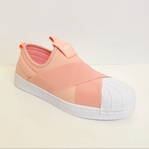 adidas slip on pink